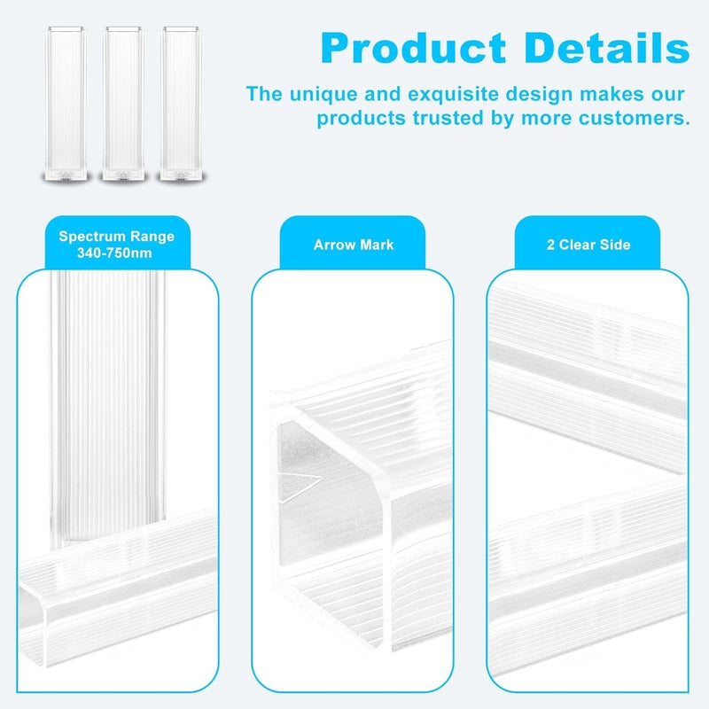 CryoKing Store 100 قطعة قوارير بوليسترين، 2.5-4.5 مل قوارير بلاستيكية قابلة للتصرف مع جانبين شفافين للمختبر، أجهزة الطيف الضوئي - Image 4